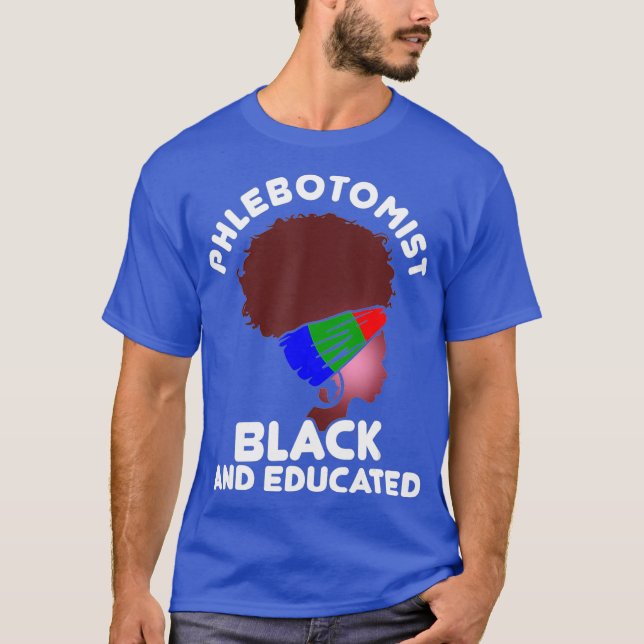 Camiseta Phlebotomist Inspire Black Phlebotomy Technist (Anverso)