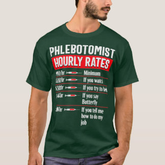 Camiseta Phlebotomy Technician Phlebotomist Funny Medical N