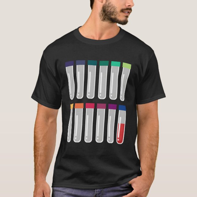 Camiseta Phlebotomy Test Tube Médica Para Phlebot (Anverso)