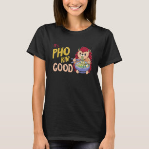 Camiseta Pho Bowl Hedgehog Buena Comida Vietnamita Pun J