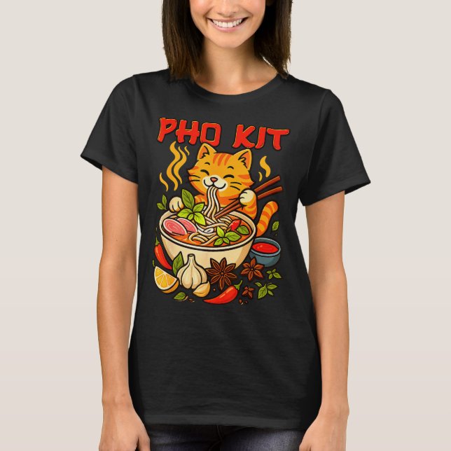 Camiseta Pho Kit Mariners Gato Meme Divertido  (Anverso)