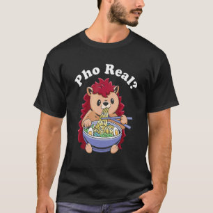 Camiseta Pho Real Hedgehog Pho Bowl Sopa de fideos vietnami