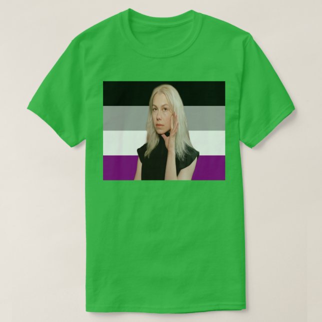 Camiseta Phoebe Bridgers Asexual Pride Bandera (Diseño del anverso)