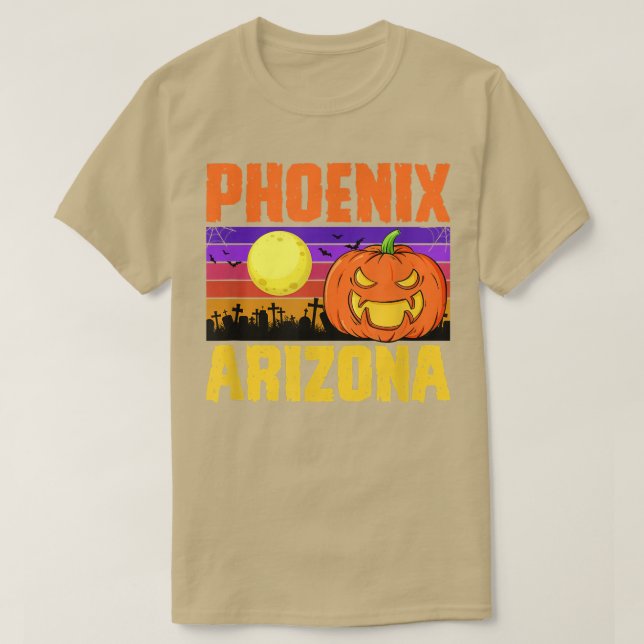 Camiseta Phoeni Arizona Happy Halloween Fiesta Local City (Diseño del anverso)