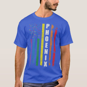 Camiseta Phoeni La Bandera Estadounidense Arcoiris Gay Orgu