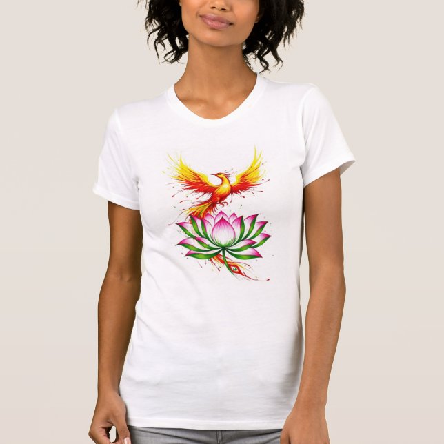 Camiseta Phoenix and Lotus Rebirth (Anverso)