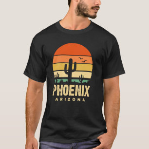 Camiseta Phoenix Arizona AZ Cactus Desert Mountain Senderis
