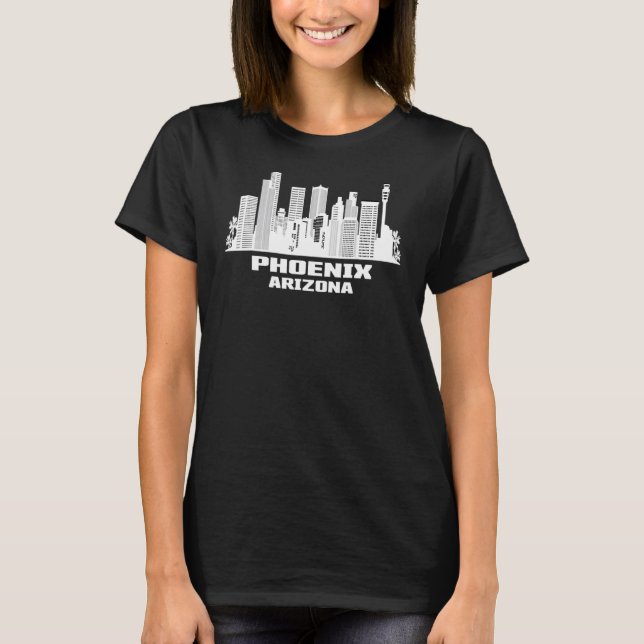 Camiseta Phoenix Arizona Skyline American Cityscape America (Anverso)