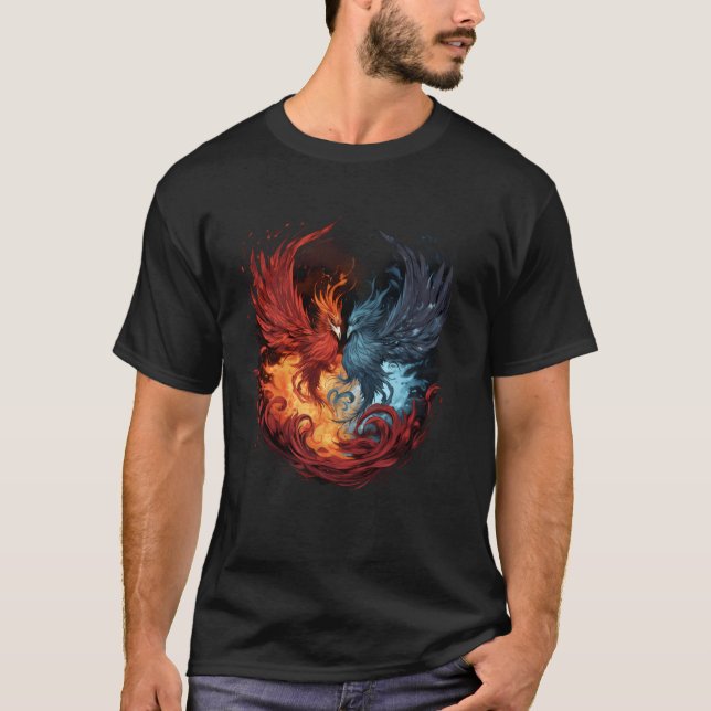 Camiseta Phoenix Artwork Mithical Bird Rejuvenecimiento Pho (Anverso)