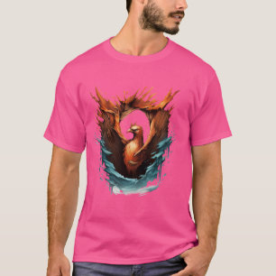 Camiseta Phoenix Artwork Reborn Firebird Rejuvening Mythi