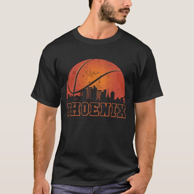 Camiseta Phoenix Basketball Shirt AZ Arizona Skyline Sunset (Anverso)