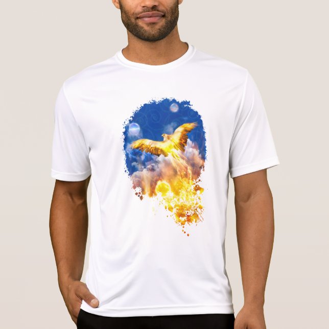 Camiseta Phoenix Bird RISE POR ENCIMA DE TUS TROUBLES Sweat (Anverso)