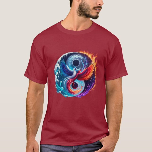 Camiseta Phoenix & Dragon Yin Yang  (Anverso)