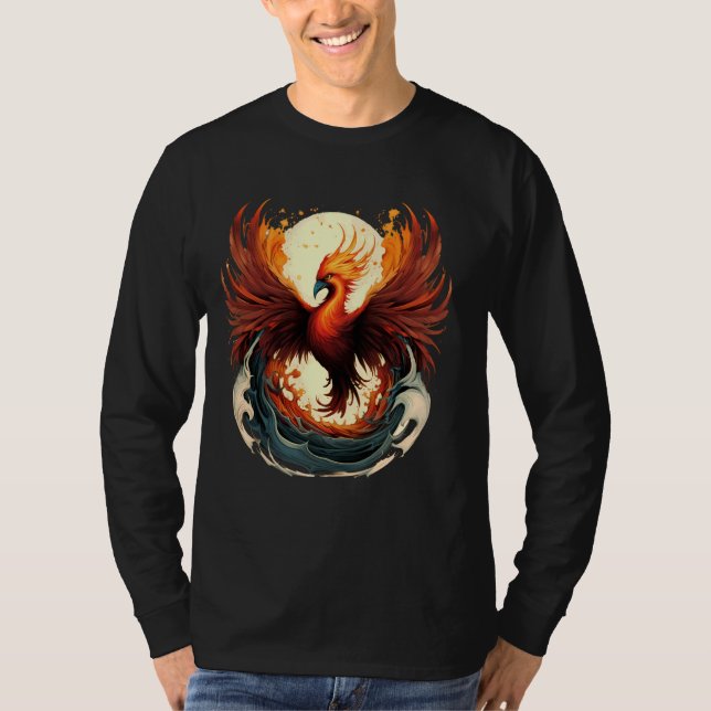 Camiseta Phoenix Firebird Mithic Bird Splash Artwork Phoin (Anverso)