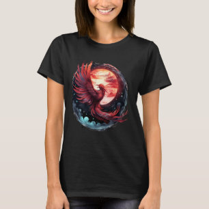 Camiseta Phoenix Firebird Sunset Mythtic Bird Phoenix Risi