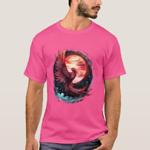 Camiseta Phoenix Firebird Sunset Mythtic Bird Phoenix Risi