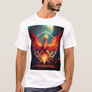 Camiseta Phoenix Flower Sigil - Fantasy D&D Cinematic Art P