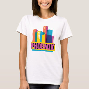 Camiseta Phoenix, horizonte de neón de Arizona el  