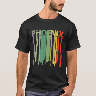 Camiseta Phoenix   Línea De Esquina Vintage Retro Phoenix D