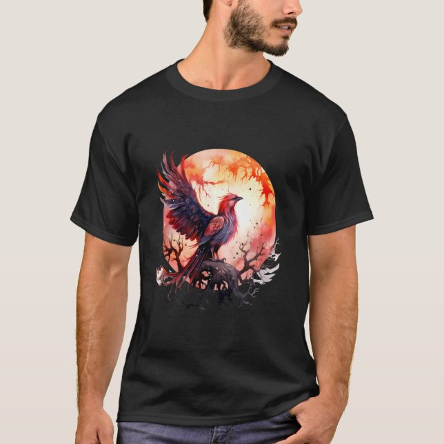 Camiseta Phoenix Mithical Bird Rejuvenecimiento Moon Sakura (Anverso)