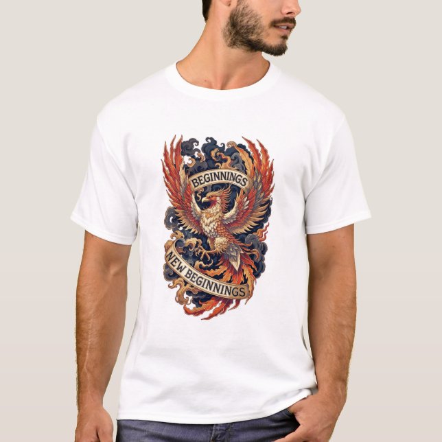 Camiseta Phoenix New Year T-Shirt, Premium Mythology (Anverso)