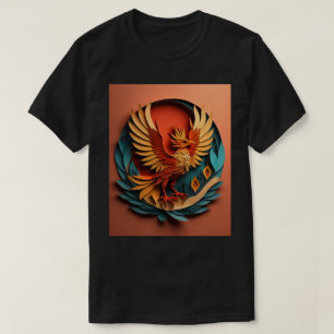 Camiseta Phoenix Paper Art Design