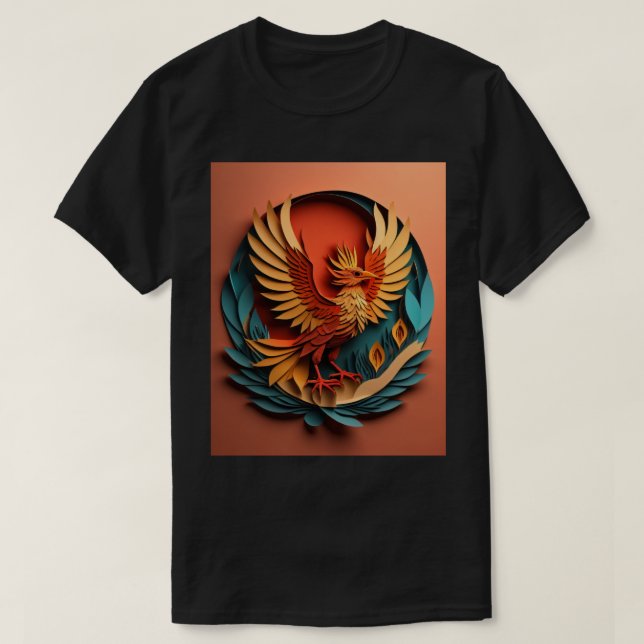 Camiseta Phoenix Paper Art Design (Diseño del anverso)