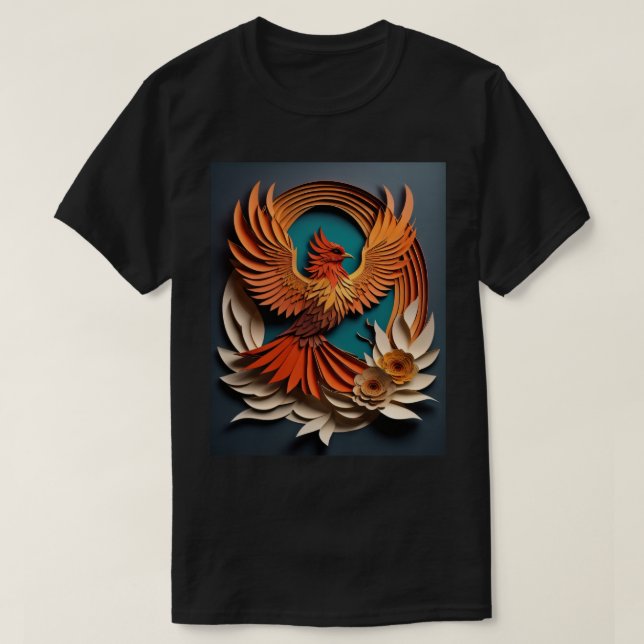 Camiseta Phoenix Paper Art Design (Diseño del anverso)