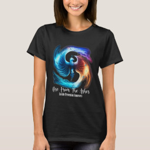 Camiseta Phoenix Rise De La Awa De La Prevención Del Suicid