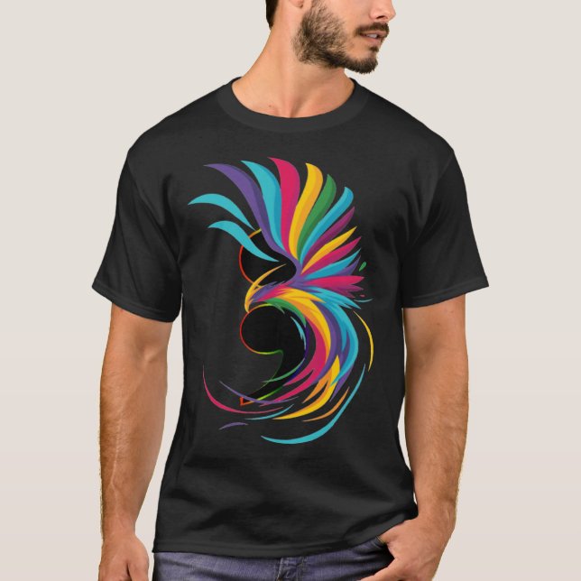 Camiseta Phoenix Rising a partir de un semi colon (Anverso)