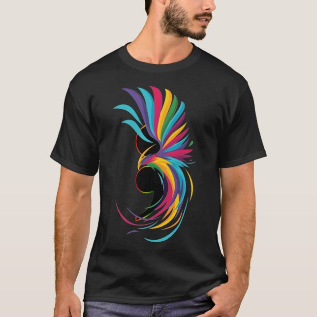 Camiseta Phoenix Rising a partir de un semi colon (Anverso)