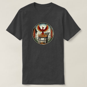 Camiseta Phoenix Rising de las cenizas de Fuego de Dumpster
