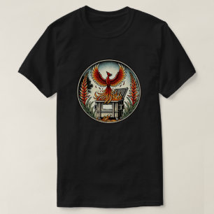 Camiseta Phoenix Rising de las cenizas de Fuego de Dumpster