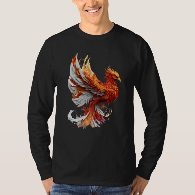Camiseta Phoenix Rising From Ashes Resurrection Rebirth New (Anverso)