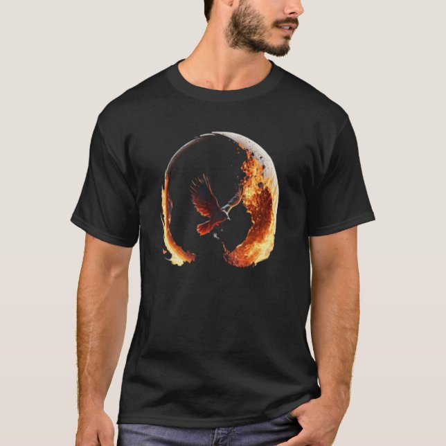Camiseta Phoenix Rising From Ashes Resurrection Rebirth New (Anverso)