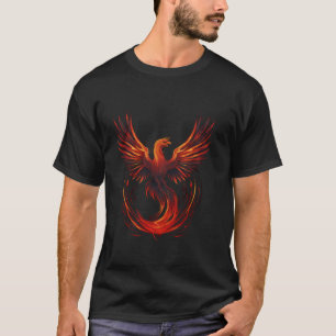 Camiseta Phoenix Rising Reborn Mítico Ave Fénix Rejuve