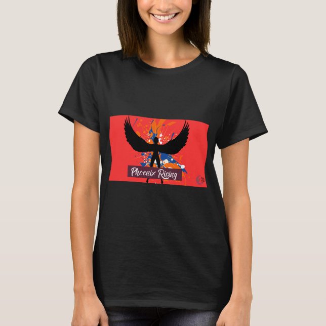 Camiseta Phoenix Rising T-Shirt – Bold Empowerment Tee (Anverso)