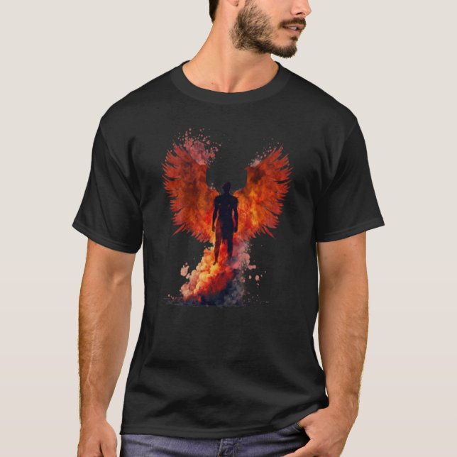 Camiseta Phoenix Rising Wings Resurrection Rebirth New Begi (Anverso)