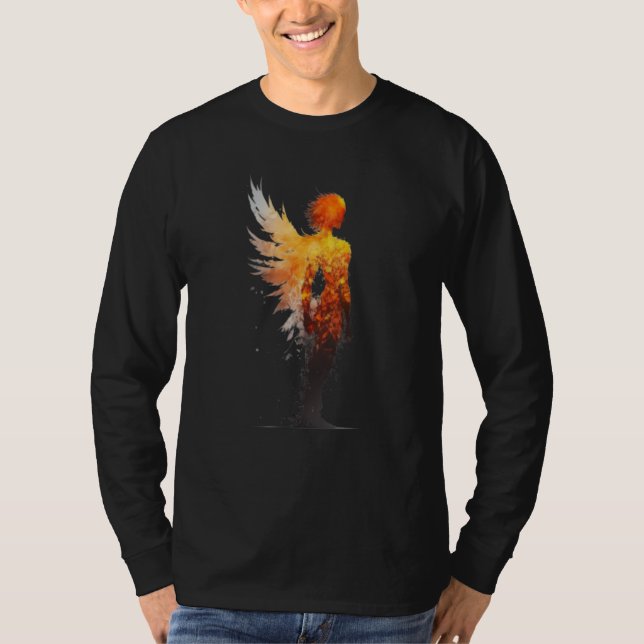 Camiseta Phoenix Rising Wings Resurrection Rebirth New Begi (Anverso)