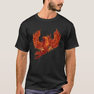 Camiseta Phoenix T Shirt Retr Griego De Flame Vintage