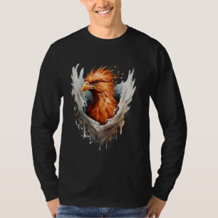 Camiseta Phoenix Wall Artwork Firebird Mithítico Bird Phoen