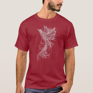 Camiseta Phoenix White Lineart