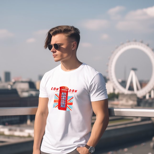 Camiseta Phonebooth de Londres (London United Kingdom )