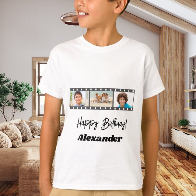 Camiseta Photo collage film name birthday boy (Subido por el creador)