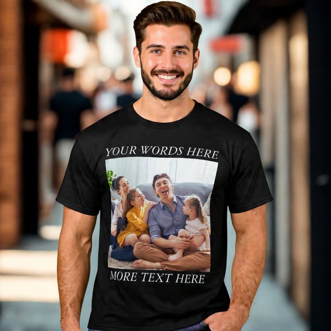 Camiseta Photo Memory Custom Tee with Your Text (Subido por el creador)