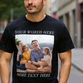 Camiseta Photo Memory Custom Tee with Your Text