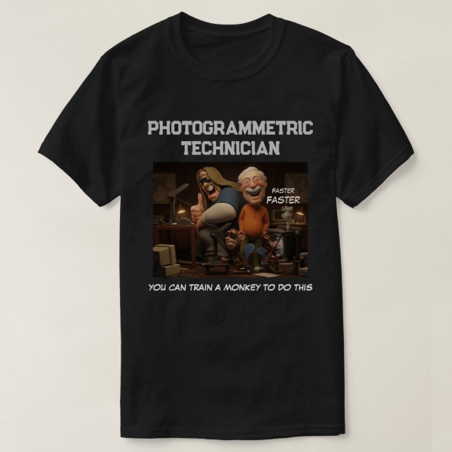 CAMISETA PHOTOGRAMMETRIC TECHNICIAN (Diseño del anverso)