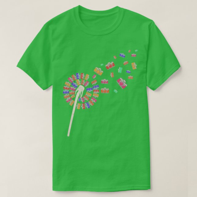 Camiseta Photograph Camera Dandelion Photographer Photograp (Diseño del anverso)