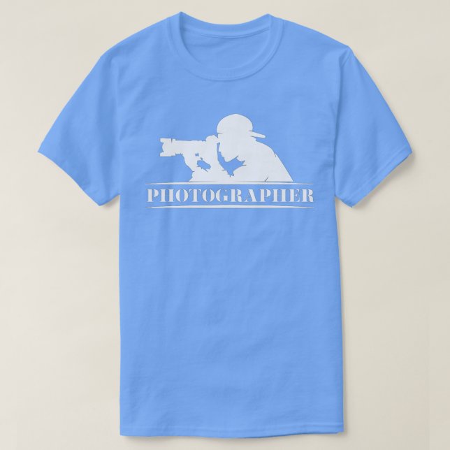 Camiseta Photographer Camera Photography Photojournalist Le (Diseño del anverso)