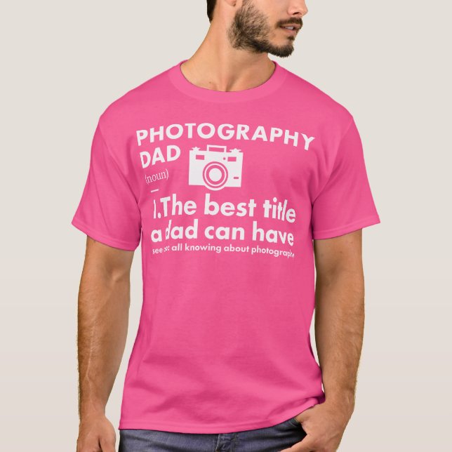 Camiseta Photographer Dad Definition Photography (Anverso)
